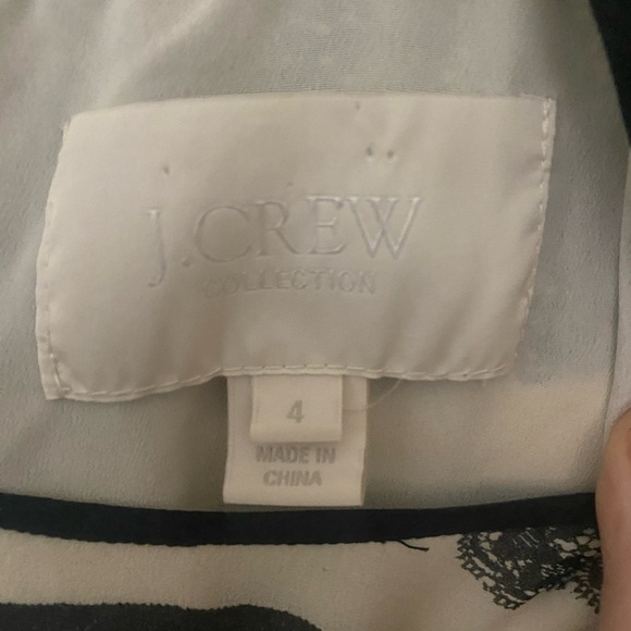 J. Crew‎ Collection Jukes Dress Trompe L’oeil Black Lace Silk Size 4 EUC - Picture 4 of 7